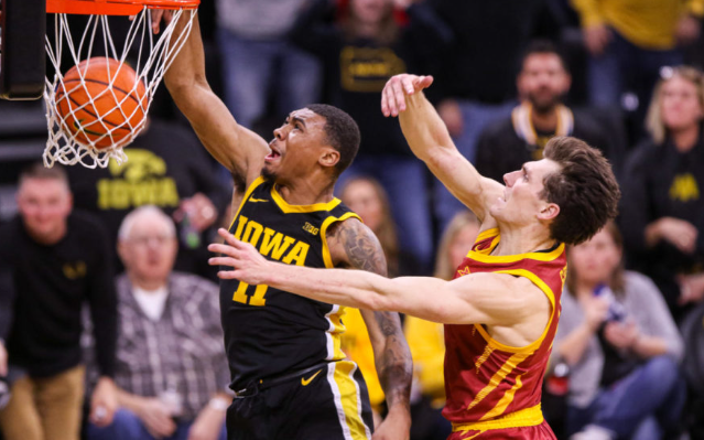 Tony+Perkins+threw+down+a+dunk+for+the+ages+vs.+Iowa+State+Photo+Creds+to+Iowa+State+Daily.