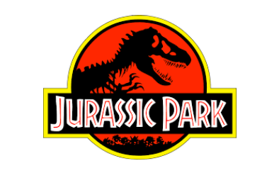 Jurassic Park movie logo.