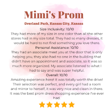 Prom dress store reviews