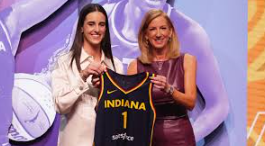 Caitlin Clark getting selected first overall in the WNBA Draft 
