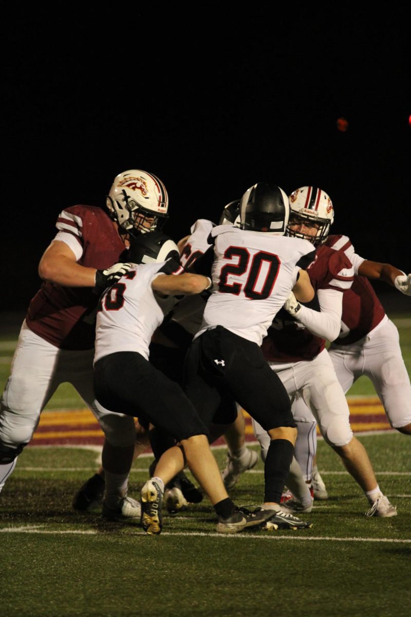 A group tackle by the PCM boys 